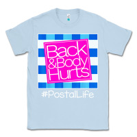 Dusty Blue back and body hurts Classic Tee - artisFamous