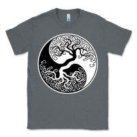 Charcoal Heather tree of life yin yang Classic Tee - artisFamous