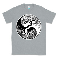 Heather Grey tree of life yin yang Classic Tee - artisFamous
