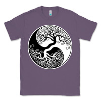Lavender tree of life yin yang Classic Tee - artisFamous