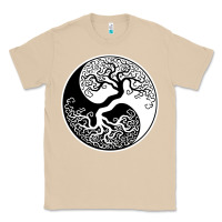 Mushroom tree of life yin yang Classic Tee - artisFamous
