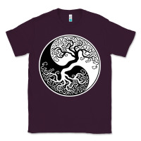 Plum tree of life yin yang Classic Tee - artisFamous