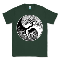 Sports Green tree of life yin yang Classic Tee - artisFamous