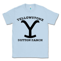Dusty Blue black stone dutton ranch Classic Tee - artisFamous
