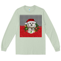 Matcha Christmas Bichon frise dog Long Sleeve Tee - BarkalooDesign