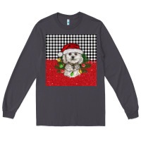 Smoke Christmas Bichon frise dog Long Sleeve Tee - BarkalooDesign