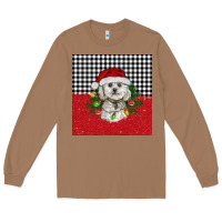 Toasted Coconut Christmas Bichon frise dog Long Sleeve Tee - BarkalooDesign