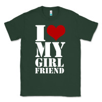 Sports Green i heart my girlfriend shirt Classic Tee - artisFamous