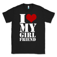 Black i heart my girlfriend shirt Classic Tee - artisFamous