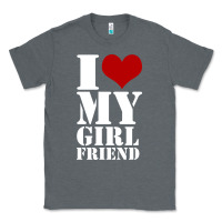Charcoal Heather i heart my girlfriend shirt Classic Tee - artisFamous