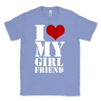 Colony Blue i heart my girlfriend shirt Classic Tee - artisFamous
