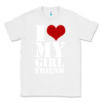 White i heart my girlfriend shirt Classic Tee - artisFamous