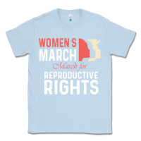 Dusty Blue women’s march for reproductive rights pro choice feminist, women’s Classic Tee - artisFamous