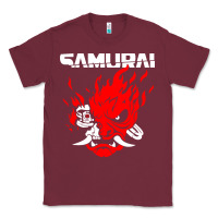 Burgundy cyberpunk 2077 Classic Tee - artisFamous
