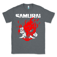 Charcoal Heather cyberpunk 2077 Classic Tee - artisFamous