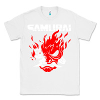 White cyberpunk 2077 Classic Tee - artisFamous