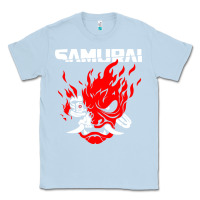 Dusty Blue cyberpunk 2077 Classic Tee - artisFamous