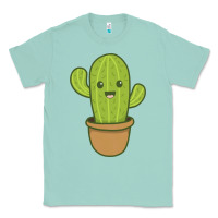 Seafoam happy cactus hug me please Classic Tee - artisFamous