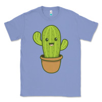 Colony Blue happy cactus hug me please Classic Tee - artisFamous