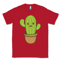 Red happy cactus hug me please Classic Tee - artisFamous