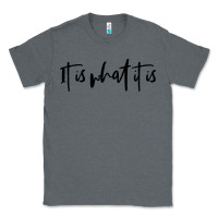 Charcoal Heather it is what it is Classic Tee - artisFamous
