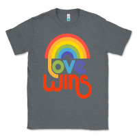 Charcoal Heather love  classic Classic Tee - artisFamous
