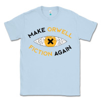 Dusty Blue make orwell fiction again Classic Tee - artisFamous