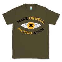 Army Green make orwell fiction again Classic Tee - artisFamous