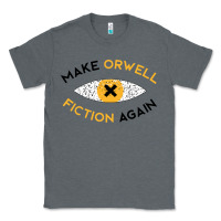 Charcoal Heather make orwell fiction again Classic Tee - artisFamous