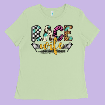 Race Wife Ladies Tee Designed By Artiststas