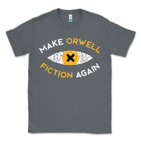 Charcoal Heather make orwell fiction again Classic Tee - artisFamous