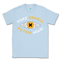 Dusty Blue make orwell fiction again Classic Tee - artisFamous