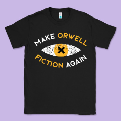 Make Orwell Fiction Again Classic Tee Designed By Artisfamous