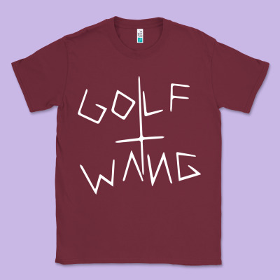 Golf Wang Burgundy Classic Tee Designed By Artisfamous
