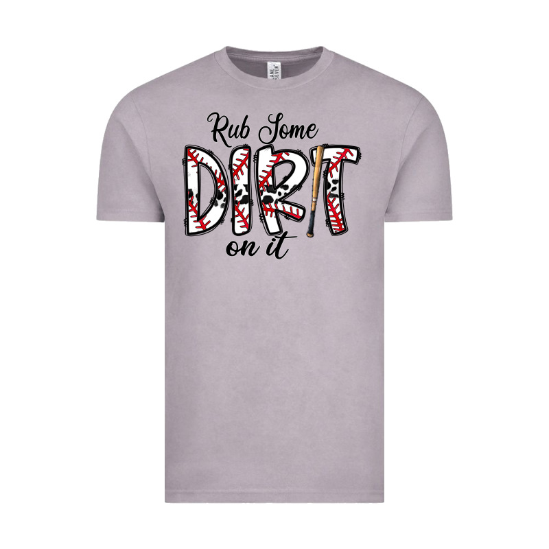 Rub Somedirt On It Baseball Vintage Tee by CowhideDigitalArt | Teevron