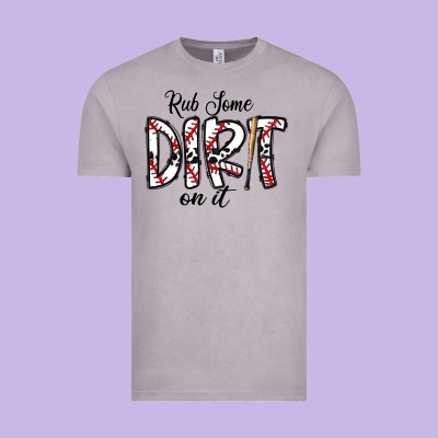 Rub Somedirt On It Baseball Vintage Tee Designed By Cowhidedigitalart