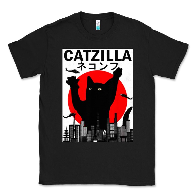 Vintage Catzilla Japanese Sunset Style Classic Tee by artisFamous | Teevron