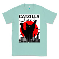 Seafoam vintage catzilla japanese sunset style Classic Tee - artisFamous