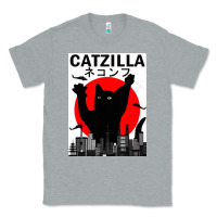 Heather Grey vintage catzilla japanese sunset style Classic Tee - artisFamous