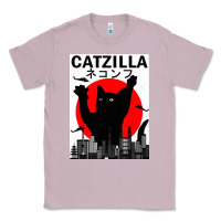 Lilac vintage catzilla japanese sunset style Classic Tee - artisFamous