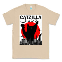 Mushroom vintage catzilla japanese sunset style Classic Tee - artisFamous