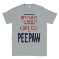 Heather Grey Officially The World's Coolest Peepaw | Mens Gift Classic Tee - artisFamous