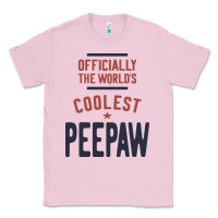 Bubblegum Pink Officially The World's Coolest Peepaw | Mens Gift Classic Tee - artisFamous