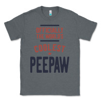 Charcoal Heather Officially The World's Coolest Peepaw | Mens Gift Classic Tee - artisFamous