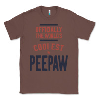 Chestnut Officially The World's Coolest Peepaw | Mens Gift Classic Tee - artisFamous