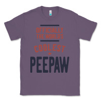 Lavender Officially The World's Coolest Peepaw | Mens Gift Classic Tee - artisFamous