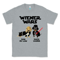 Heather Grey wiener wars funny dachshund Classic Tee - artisFamous