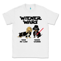 White wiener wars funny dachshund Classic Tee - artisFamous