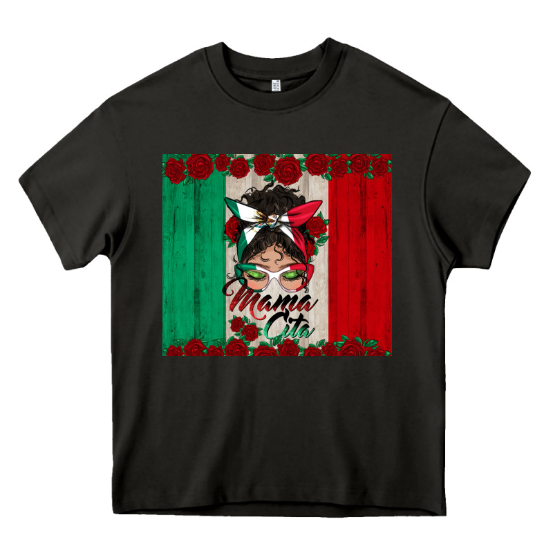 Mexican Messy Bun Mamacita Heavy Core Tee by BundleAndBundleShop | Teevron