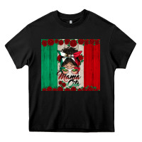 Black mexican messy bun mamacita Heavy Core Tee - BundleAndBundleShop